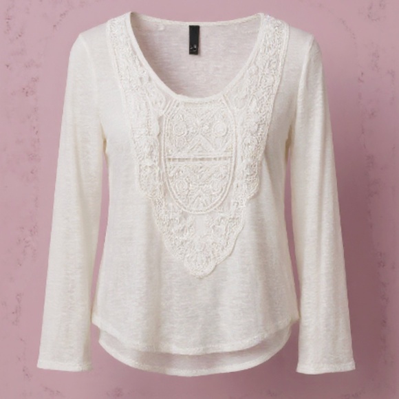 Ing Cream Bohemian Style Top : Pre Owned Good Condition - Picture 1 of 3
